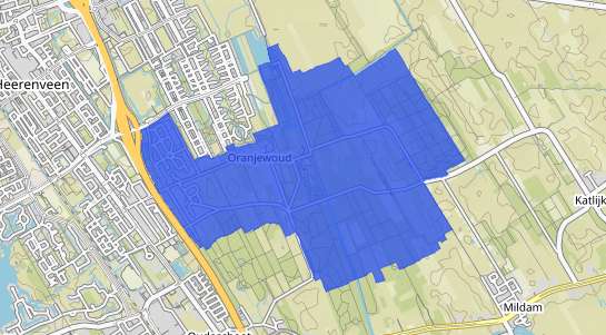 Prijs vastgoed Oranjewoud