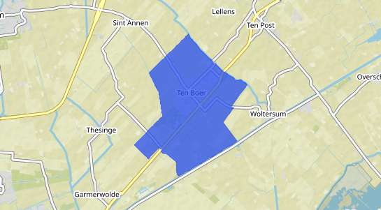 Prijs vastgoed Ten Boer