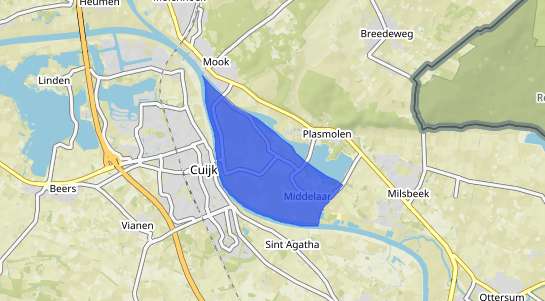 Prijs vastgoed Middelaar