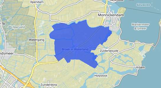 Prijs vastgoed Broek in Waterland