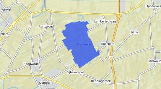 Prijs vastgoed De Weere