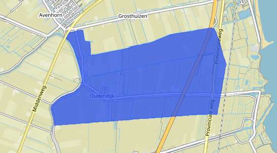 Prijs vastgoed Oudendijk