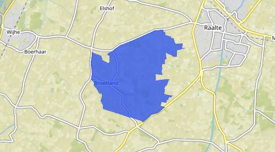 Prijs vastgoed Broekland