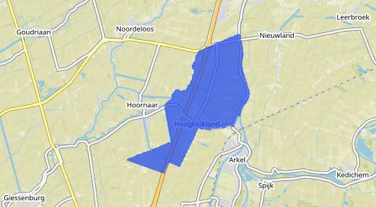 Prijs vastgoed Hoogblokland