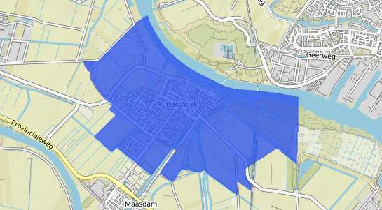 Prijs vastgoed Puttershoek