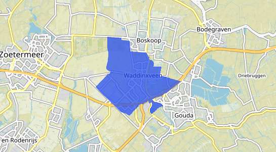 Prijs vastgoed Waddinxveen